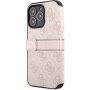 Guess 4G Printed Stripe flip cover borító - iPhone 13 Pro - rózsaszín
