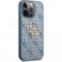 Guess 4G Metal Logo tok - iPhone 13 Pro Max - kék