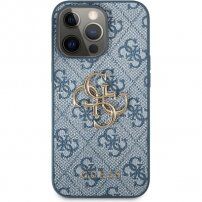 Guess 4G Metal Logo tok - iPhone 13 Pro Max - kék