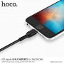HOCO töltő kábel Apple iPhone / iPad / iPod - 2m - fekete