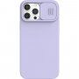 Nillkin CamShield Silky Magnetic szilikon tok - iPhone 13 Pro Max - lila