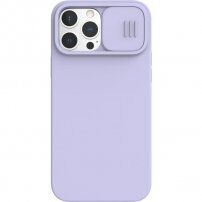 Nillkin CamShield Silky Magnetic szilikon tok - iPhone 13 Pro Max - lila