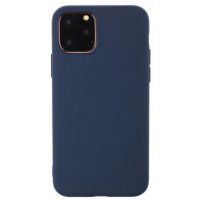 Tok puha műanyagból - iPhone 13 Pro - sötétkék