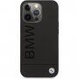 BMW Leather Hot Stamp tok - iPhone 13 Pro Max - fekete