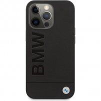 BMW Leather Hot Stamp tok - iPhone 13 Pro Max - fekete