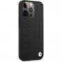 BMW Leather Hot Stamp tok - iPhone 13 Pro Max - fekete