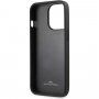 BMW Leather Hot Stamp tok - iPhone 13 Pro Max - fekete