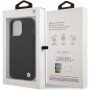 BMW Leather Hot Stamp tok - iPhone 13 Pro Max - fekete