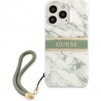 Guess Marble Stripe tok - iPhone 13 Pro Max - zöld