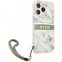 Guess Marble Stripe tok - iPhone 13 Pro Max - zöld