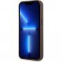 Guess 4G Metal Logo tok - iPhone 13 Pro Max - barna