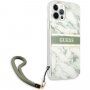 Guess Marble Stripe tok - iPhone 12 Pro Max - zöld