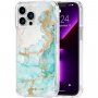 Case Mate Tough Print márvány tok - iPhone 13 Pro Max - türkizkék