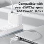 Baseus mágneses töltőkábel MagSafe 2 (T-alakú) / USB-C csatlakozóval - Macbook - 2m - fehér