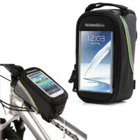 Sport borító biciklire tárhellyel és reflex borítóval - Apple iPhone 6 Plus / 6S Plus / 7 Plus - fekete-zöld