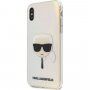 Karl Lagerfeld Head színjátszó tok - iPhone X / XS - szivárvány