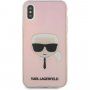 Karl Lagerfeld Head színjátszó tok - iPhone X / XS - szivárvány