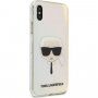 Karl Lagerfeld Head színjátszó tok - iPhone X / XS - szivárvány