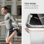 Spigen Ultra Hybrid borító - Apple Watch 45mm - átlátszó