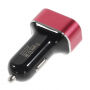iFans autós ügyvezető töltő (5.1A) három USB porttal - Apple iPhone / iPad / iPod - fekete-piros