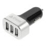 iFans autós ügyvezető töltő (5.1A) három USB porttal - Apple iPhone / iPad / iPod - fekete-ezüst