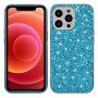 Védőtok flitterekkel - iPhone 13 Pro Max - kék