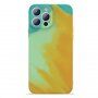 Védőtok akvarell mintával - iPhone 13 Pro Max - sárga