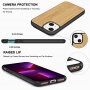 Fa védőtok - iPhone 13 mini - bambusz