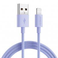 Joyroom fonott adat- és töltő kábel USB-A / Lightning - iPhone / iPad / iPod / AirPods - 2 m - lila
