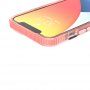 Keresztmintás átlátszó védőtok - iPhone 13 Pro Max - rózsaszín
