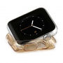 BASEUS ultra vékony gumitok - Apple Watch 38mm (tl. 0,65mm) - aranysárga