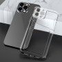 Transzparens tok kártyatároló rekeszekkel - iPhone 12 - átlátszó