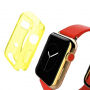 HAWEEL vékony átlátszó borító / tok - Apple Watch 38mm - sárga