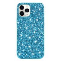 Védőtok flitterekkel - iPhone 12 mini - kék