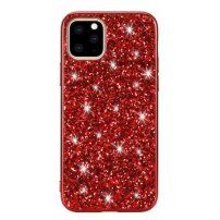 Védőtok flitterekkel - iPhone 11 Pro - piros