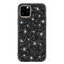 Védőtok flitterekkel - iPhone 11 Pro - fekete