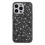 Védőtok flitterekkel - iPhone 13 mini - fekete