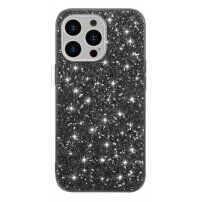 Védőtok flitterekkel - iPhone 13 mini - fekete