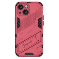 Tartós védőtok állvánnyal - iPhone 13 mini - rózsaszín