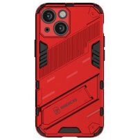 Tartós védőtok állvánnyal - iPhone 13 - piros