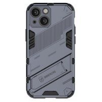Tartós védőtok állvánnyal - iPhone 13 - szürke