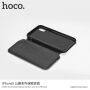 HOCO luxus flip cover tok műbőrből Apple iPhone XS / iPhone X - fekete