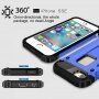 Szuper ellánálló "Armor" tok iPhone 5 / 5S / SE (2016) -re - kék