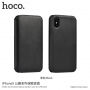 HOCO luxus flip cover tok műbőrből Apple iPhone XS / iPhone X - piros