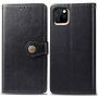 Retro műbőr pénztárcás tok iPhone 11 Pro - fekete