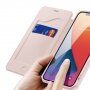 Dux Ducis pénztárcás borító - iPhone 12 mini - rózsaszín
