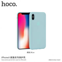 HOCO műanyag védőtok Apple iPhone XS / iPhone X - kék