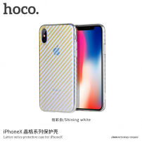 HOCO csillogó védőtok Apple iPhone XS / iPhone X - fehér