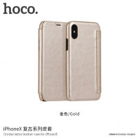 HOCO flip cover tok Apple iPhone XS / iPhone X - arany