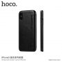 HOCO flip cover tok Apple iPhone XS / iPhone X - fekete